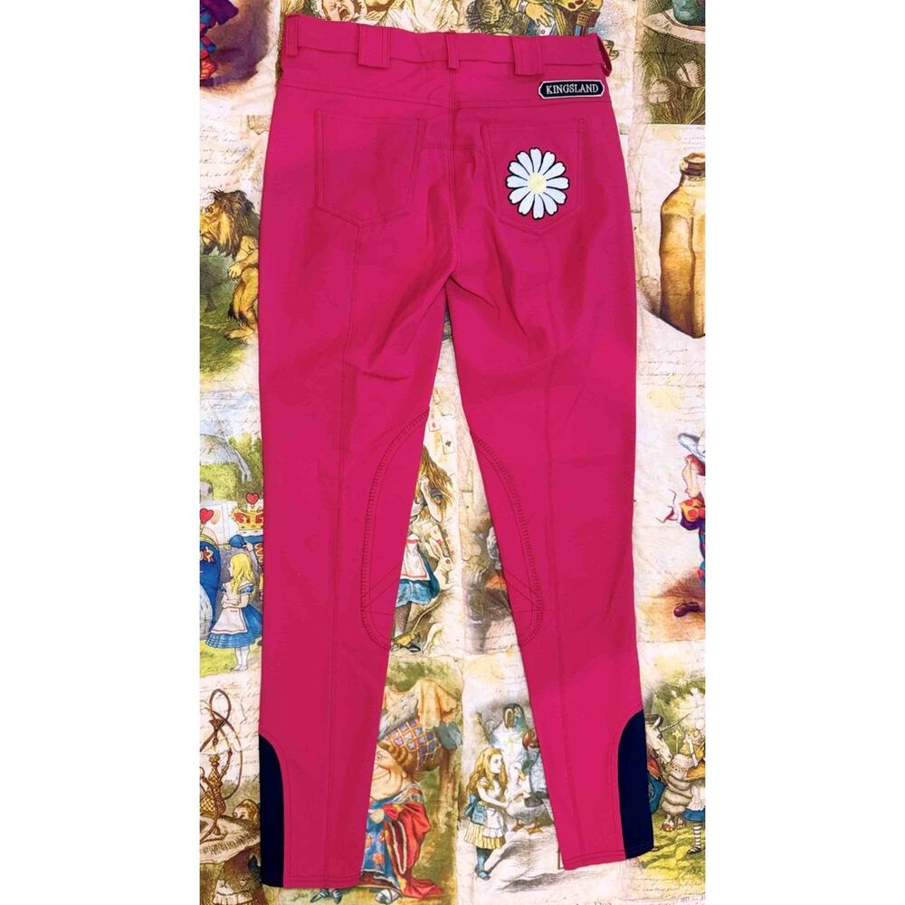 Kingsland Kelly Red Riding Breeches Size EU 34 US 24 / 26 NWT Daisy Butterflies - Picture 4 of 14